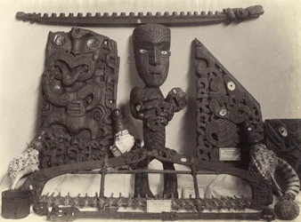 Artefacts in the Auckland Museum, c.1890